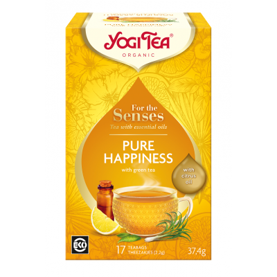 Herbatka Dla zmysłów Szczęście z zielona herbatą (For the senses Pure Happiness) (17 x 2,2 g) 37,4 g Yogi Tea - 4012824405714.jpg