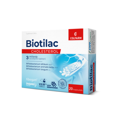 Biotilac Cholesterol 20 kapsułek Colfarm - 5901130359059.jpg
