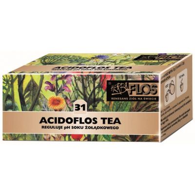Acidoflos Tea Nr 31 Herbatka regulująca pH soku zołądkowego 20x2g Herba Flos  - 5901549598100.jpg
