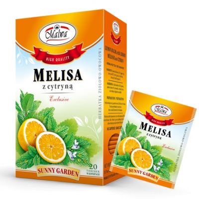 Herbata Melisa z Cytryną 20x1,5g Malwa  - 5902781001663.jpg