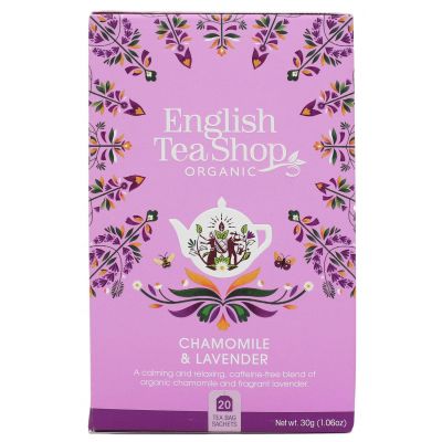 Herbata ziołowa z rumiankiem i lawendą BIO 20x1,5g English Tea Shop - 680275039419.jpg