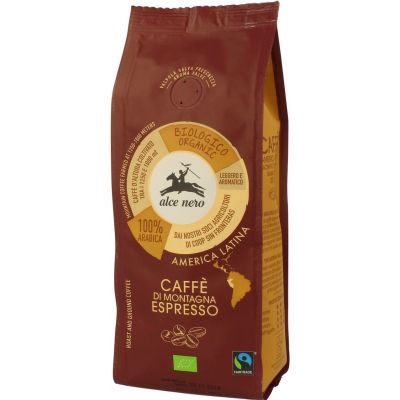 Kawa Mielona Arabica 100% Espresso Fair Trade Górska BIO 250g Alce Nero - 8009004901247.jpg